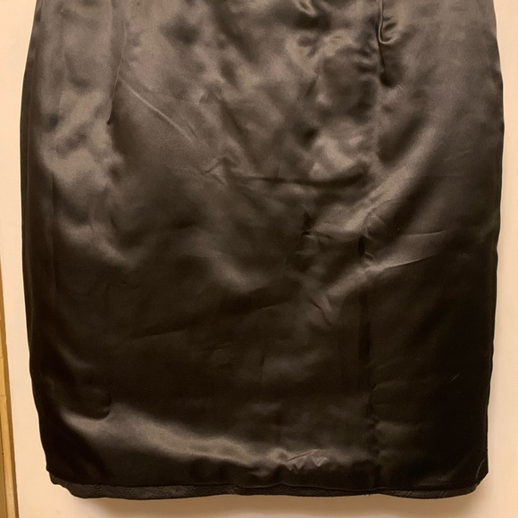 New Without Tags Size 2P Chadwicks women's black leather pencil skirt. - Picture 7 of 8